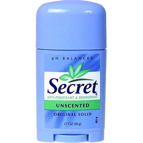 Secret Anti-Perspirant & Deodorant, Original Solid, Unscented | Stuffing | Foodtown