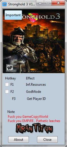 Stronghold 3 Trainer +2 v1.10.27781 MrAntiFun - download cheats, codes, trainers