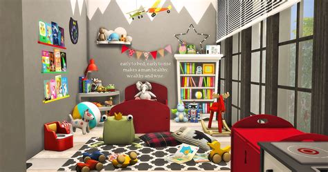 Sims4 My toddler room [ Ruby Red Sims ]