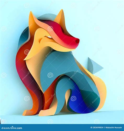 Angry Wolf Vector art stock illustration. Illustration of animal - 283699854