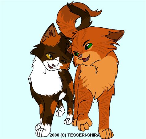 Firestar and Spottedleaf by xXTwistedRainbows on DeviantArt