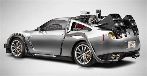 R35 Nissan GT-R rendered as BTTF time machine R35-Nissan-GTR-Back-to ...