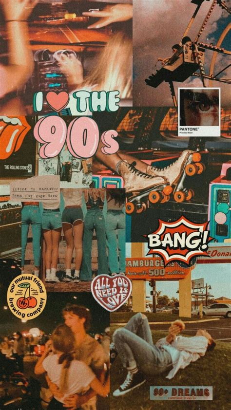 90s aesthetic wallpaper | 90s wallpaper, Movie collage, Cute wallpapers