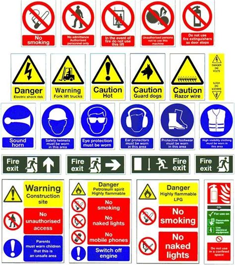 Safety Signs and Symbols | Hazard Sign | Health and Safety Poster