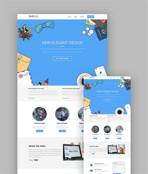 18+ Best Responsive HTML5 Landing Page Templates (2018)