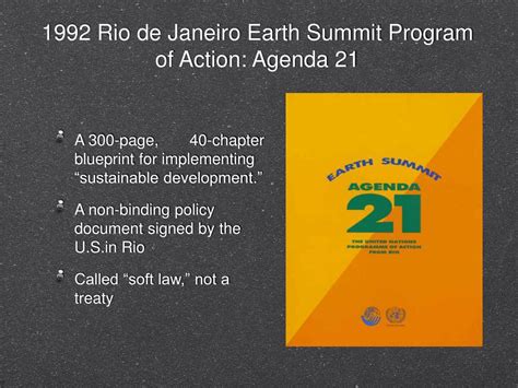 Rio De Janeiro Earth Summit 1992 Agenda 21 - Supriyadi info