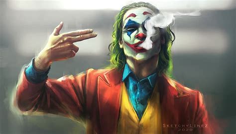 HD wallpaper: Joker, Joker (2019 Movie), Joaquin Phoenix, fan art, drawing | Wallpaper Flare