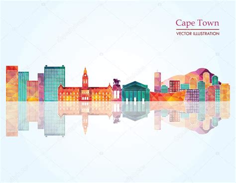 Cape Town South Africa skyline — Stock Vector © CamillaCasablanca #96938860