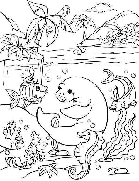 Sea Animals Coloring Pages Pdf