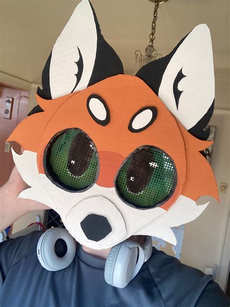 Cardboard Furry Therian Mask FOLLOW ME EYES - Etsy