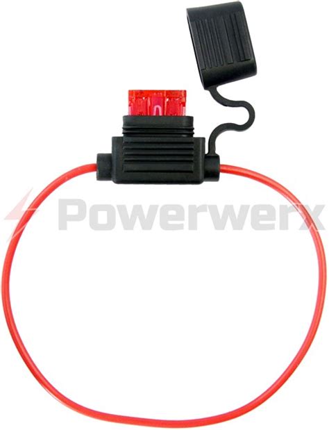 ATC/ATO Inline Fuse Holder (Gauge: 18, Color: Red) | Powerwerx