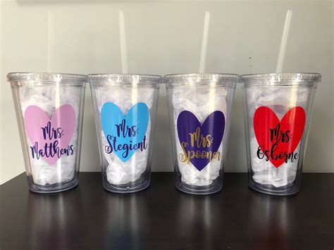 Bridesmaid Cup Tumbler With Straw Bridesmaid Personalized - Etsy