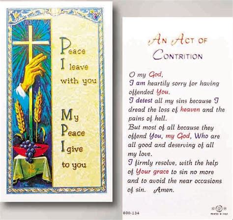 Sacco Company > Reconciliation > ACT OF CONTRITION PRAYER CARD