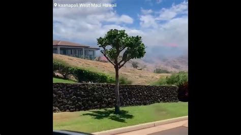 BREAKING: Kaanapali West Maui Hawaii fire evacuation - YouTube