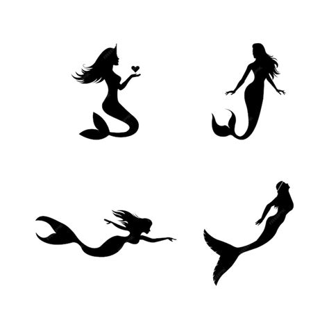 Premium Vector | Mermaid logo