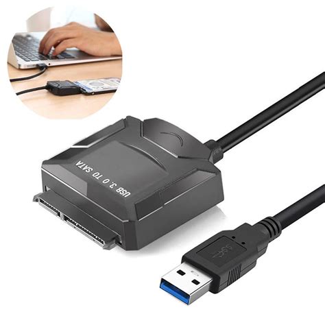 SATA III To USB 3.0 Hard Disk Adapter Hard Drive Adapter HDD Adapter Storage High Speed Office ...