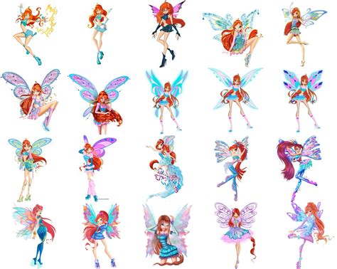 Winx Club Bloom Transformations