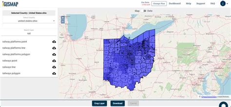 Download Ohio State GIS Maps – Boundary, Counties, Rail, highway