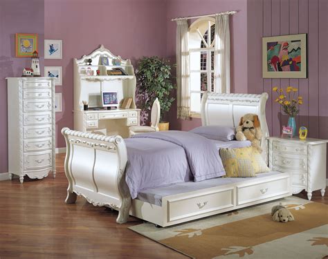 Twin Size Wooden Sleigh Bed with Decorative Floral and Raise Scrolled Trims, White - Walmart.com ...