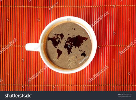 World Map On Coffee Stock Photo 149310710 | Shutterstock