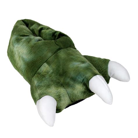 AnimalSlippers - Dinosaur Feet Slippers With Sound - Plush Dino Slippers - One Size - Walmart ...