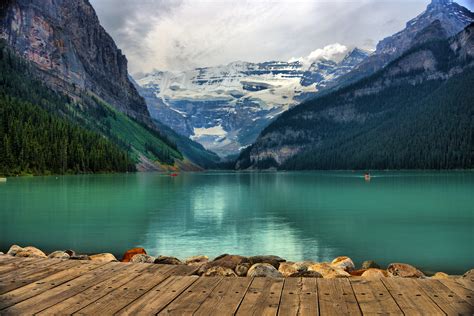 Photography of calm water near mountain at daytime, lake louise HD wallpaper | Wallpaper Flare