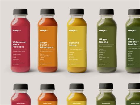 Juice Label Designs by Brandon Termini for handsome on Dribbble