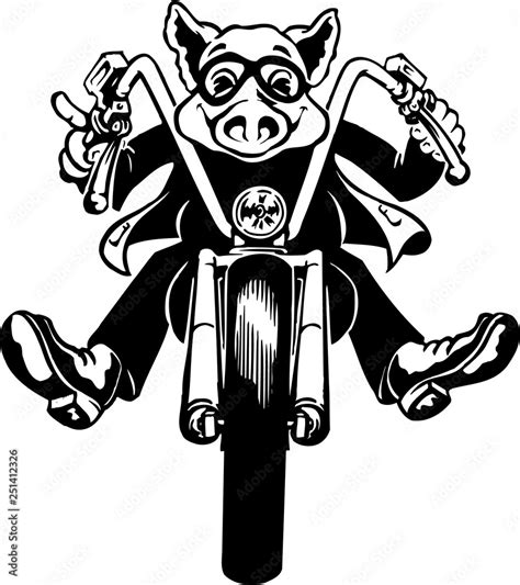 Hog Rider Vector Illustration Stock Vector | Adobe Stock