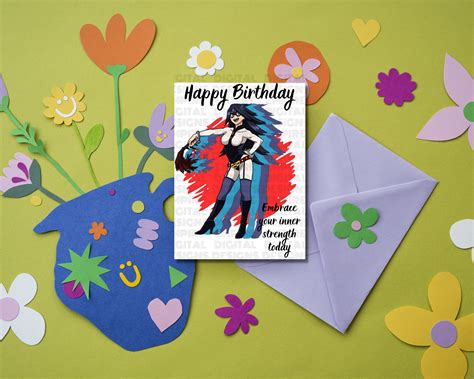 Anime Birthday Greeting Card Printable Anime Birthday Card - Etsy