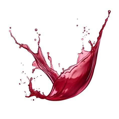 Realistic splash of wine or red juice ai generative 28648771 PNG