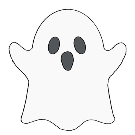 How to Draw a Ghost Step by Step - Easy Drawing Tutorial For Kids