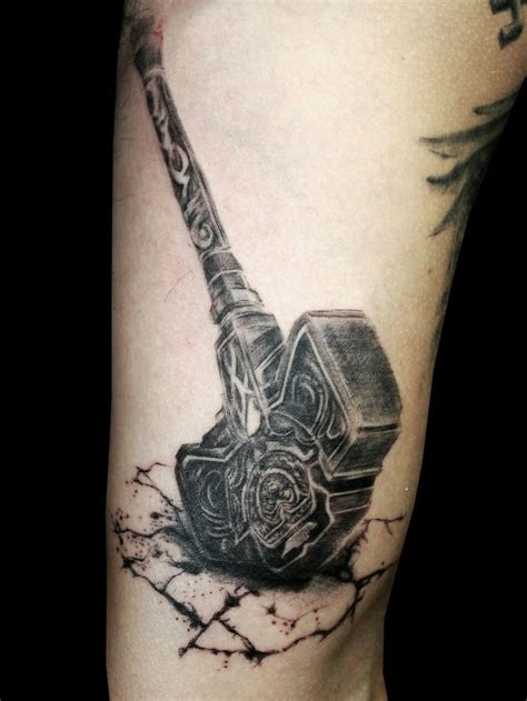 Viking Tattoos Viking Tattoos Mjolnir Tattoo Thor Hammer Tattoo ...