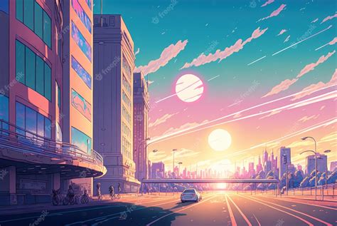 Premium Photo | City of a distant earth-like planet in aesthetic style, created with generative AI