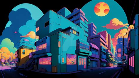 Style of 90's vintage anime city #3 by bekreatifdesign on DeviantArt