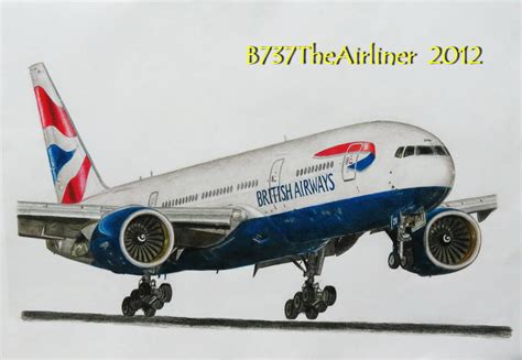 British Airways Boeing 777 Drawing by A320TheAirliner on DeviantArt