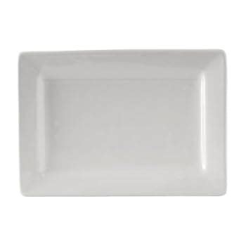 Amazon.com | White Rectangle Dinner Plate, Plastic, Pack of 10: Dinner Plates