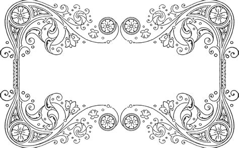 Filigree border png, Filigree border png Transparent FREE for download ...