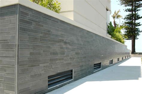 Image result for cladding contemporary retaining walls | Stone wall cladding, Exterior stone ...