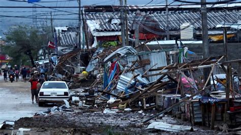 Video Historic Category 5 storm Otis makes landfall near Acapulco - ABC News