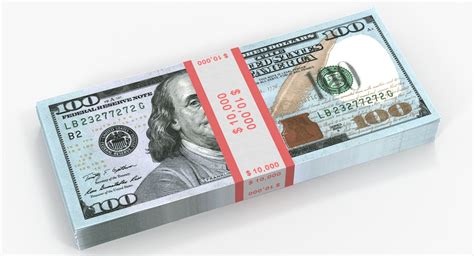 New 100 dollar bills 3D - TurboSquid 1230790