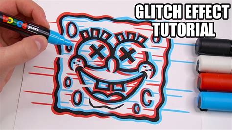 How To Draw The GLITCH EFFECT! Tutorial - Epic Heroes Entertainment Movies Toys TV Video Games ...