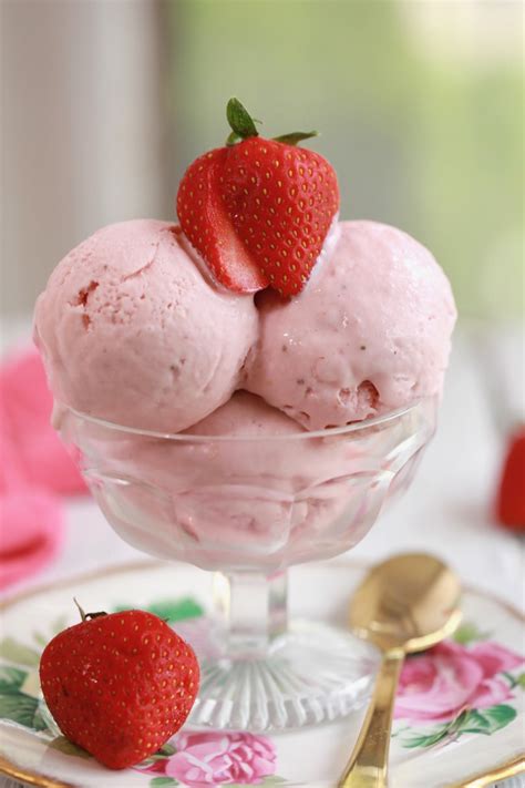 Homemade Strawberry Ice Cream Recipe - Gemma's Bigger Bolder Baking