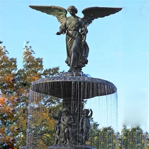 Large Modern Outdoor Art Custom Bronze Angel Fountain Sculpture