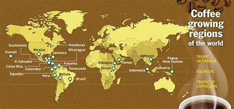 Map Of The World S Coffee Regions A K A The Bean Belt | Cafés | Pinterest | Beans and Coffee