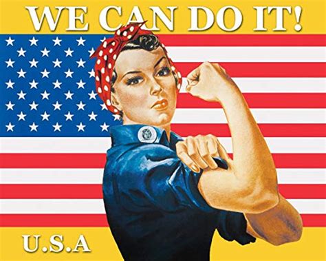 Rosie The Riveter - We Can Do It Art Poster Print (20x16) - The Blacklight Zone