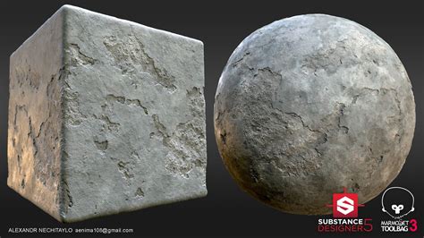 ArtStation - Personal Project: Rough Concrete Material, Alexandr ...