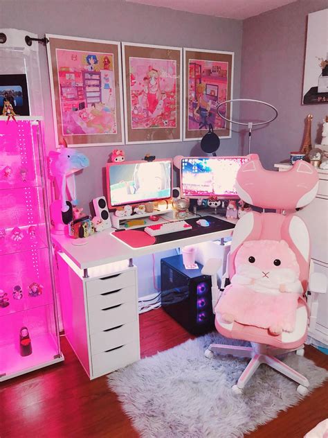 Anime Aesthetic Kawaii Gaming Setup - Kawaii, anime, gamer, gaming, and aesthetic! - Fukai Wallpaper