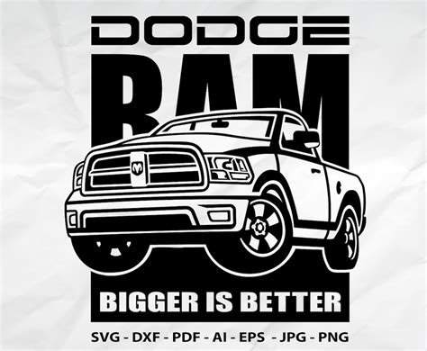 Dodge RAM svg Pickup svg Car svg Dodge SVG Truck SVG | Etsy