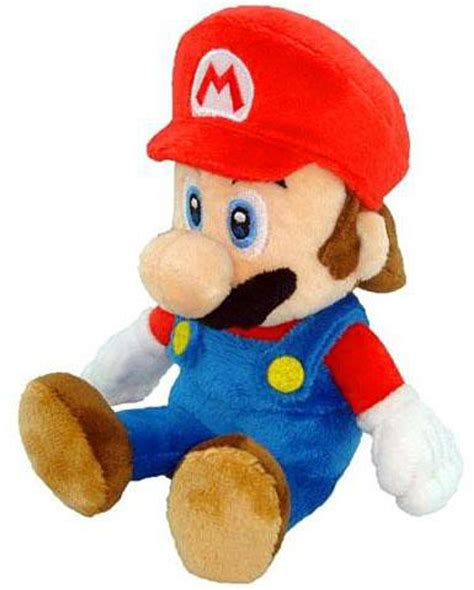 Nintendo New Super Mario Bros Wii Mario 8 Plush Sitting - ToyWiz