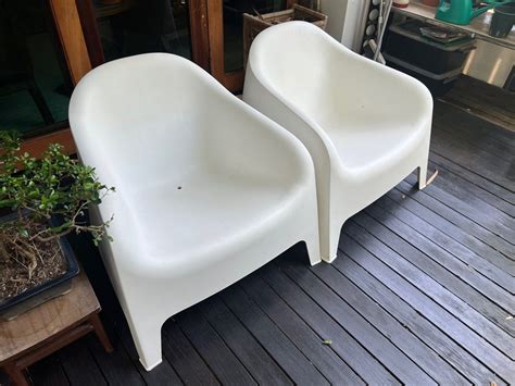 Outdoor Plastic Armchair IKEA Skarpo, Furniture & Home Living, Outdoor Furniture on Carousell